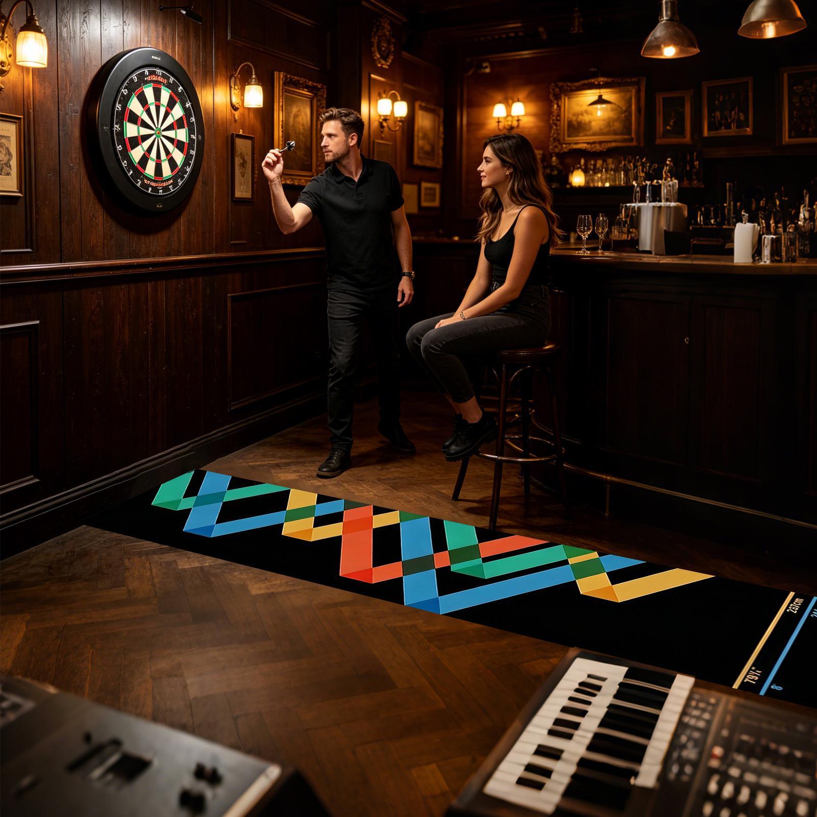 Throw Distance Board - Tapis de fléchettes avec ligne de