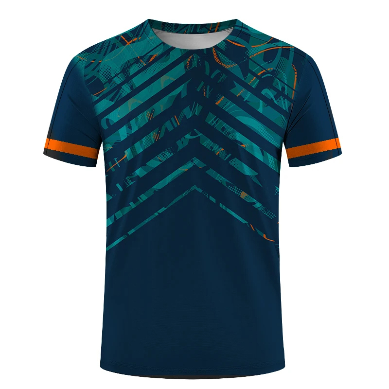 Table Tennis Training China - T-shirt de badminton 3D décontracté à