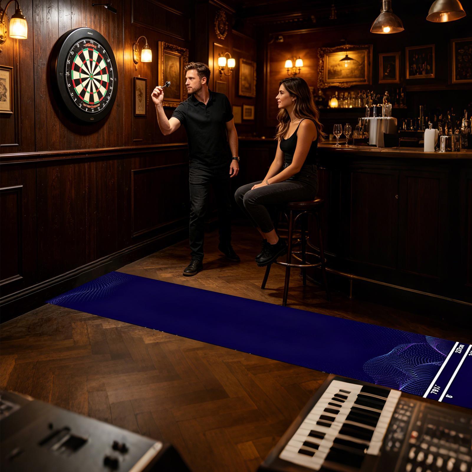Throw Distance Board - Tapis de jeu de fléchettes portable