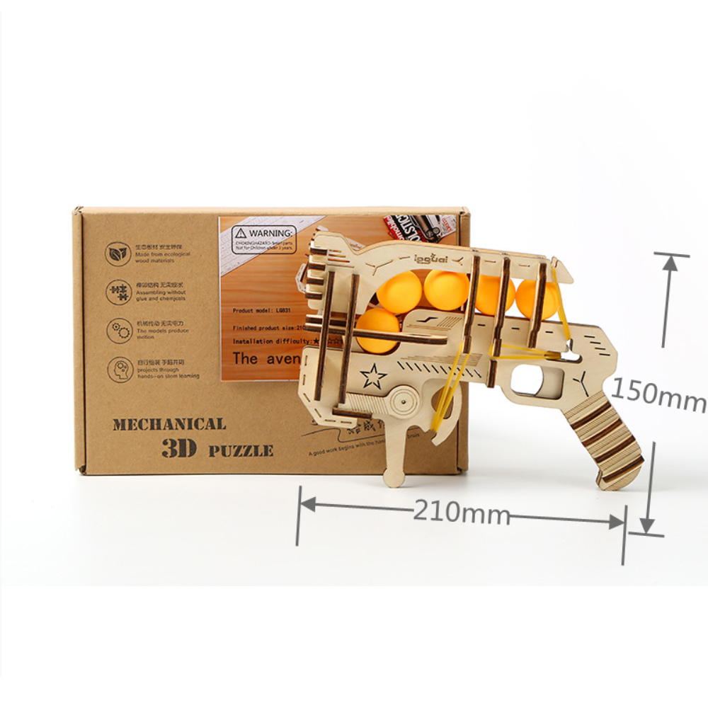 Pistolet à élastiques en bois  - Table Tennis Launcher avis et prix